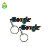 Customized Google letter design rubber keychains