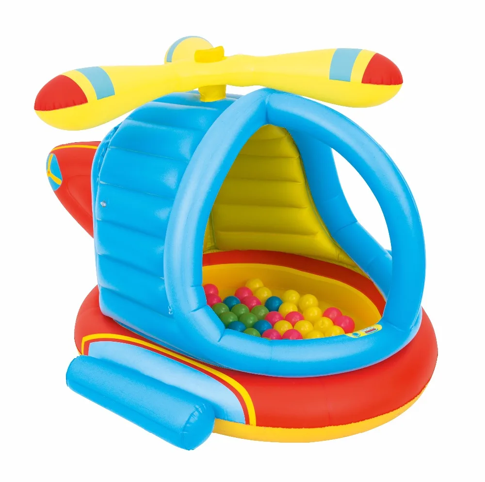 

Bestway 52217 inflatable helicopter shape kids play center sea ball pit pool