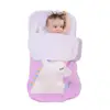 New unicorns pink blue knit warm sleeping bag newborn baby winter wrap swaddle infant soft wool blanket