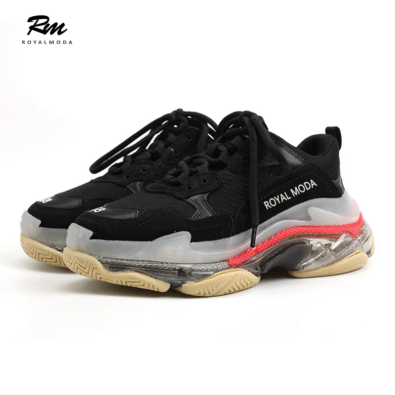 

2019 customization fashion brand Clear Sole Trainers for Men women sneakers casual shoes EU39 EU43