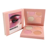 

New Design Custom Private Label 4 Colors Makeup Sets Eyeshadow Blusher Highlighter Palette