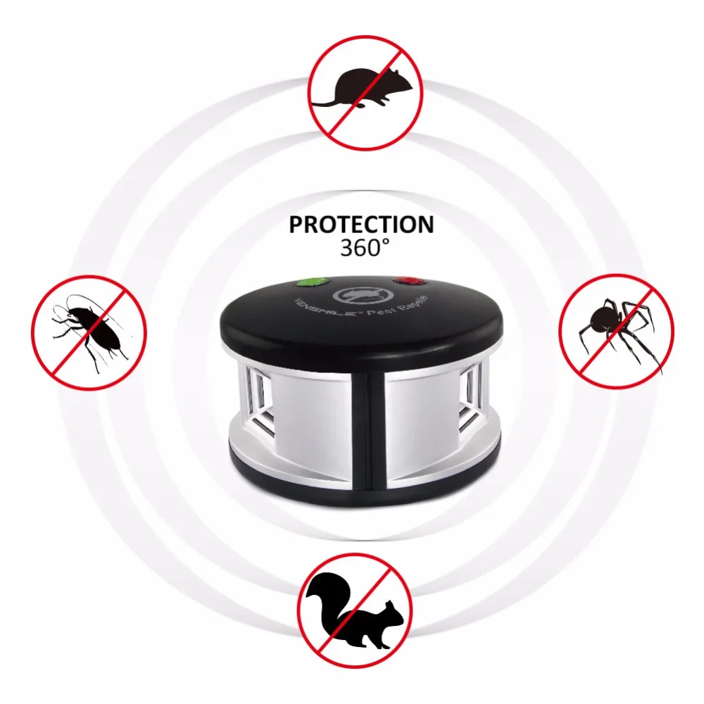 

Indoor Multiple Pest Control Mouse Mice Rodent Repellent Ultrasonic Pest Repeller