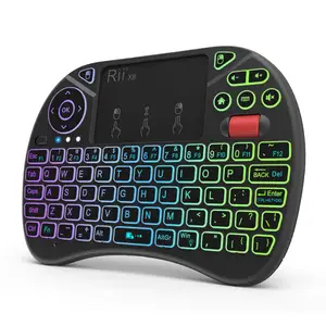 Rii X8 2.4GHz Mini Wireless Keyboard Touchpad RGB Backlight