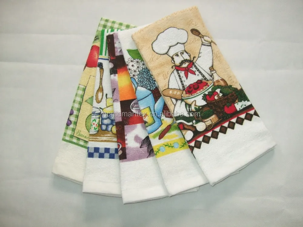 Home Textile Velour Or Terry Cotton Kitchen Tea Towel/kitchen Towel
