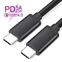 

Support PD 60W USB Type C To USB C Cable QC4.0 3A Quick Charge Cable for Macbook Type-C Devices