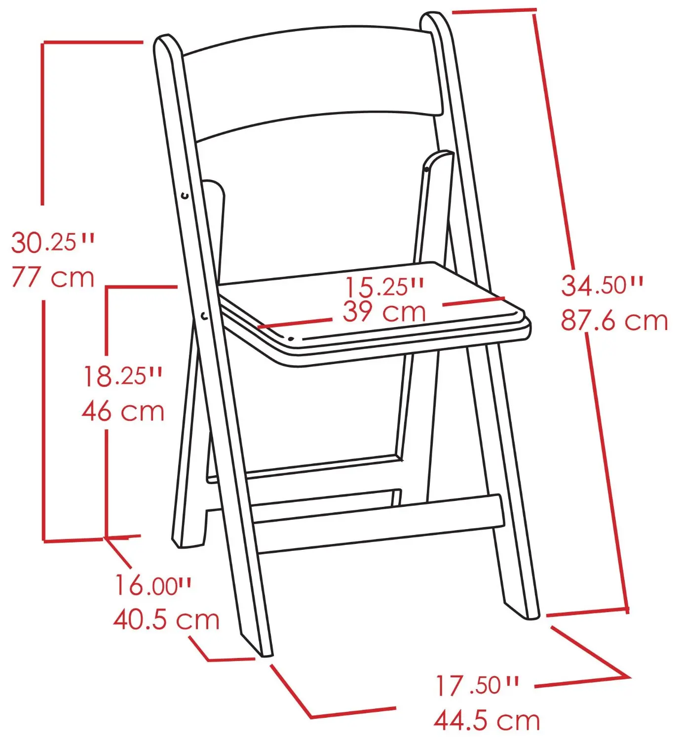 chair size