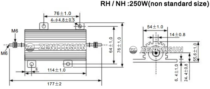 250w Led Load Resistor/aluminum Power Resistors - Buy Led Load Resistor