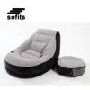 Inflatable Chair Sofa Ultra Inflatable Lounger Intex Air Sofa with Ottoman and Cup Holder Camping Air Sofa Bed With Footrest