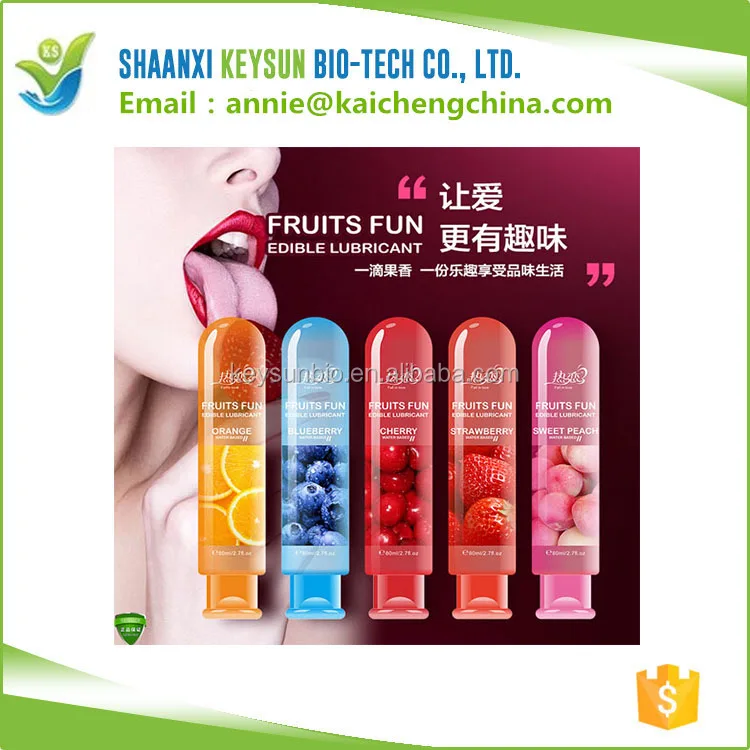 5 Flavors Condom Friendly Water Based Lubricating Jelly Sterile