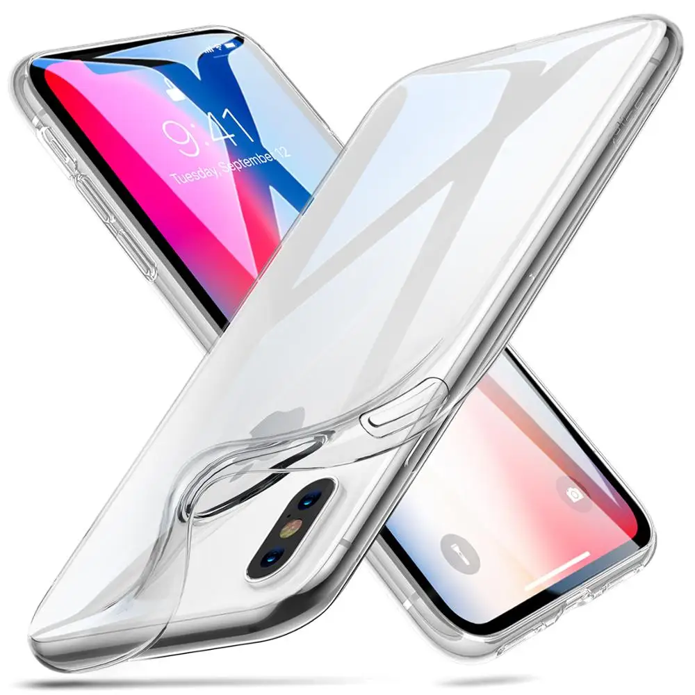 ESR Crystal Clear Slim Soft Flexible TPU 5.8inch Cover case for iPhone X