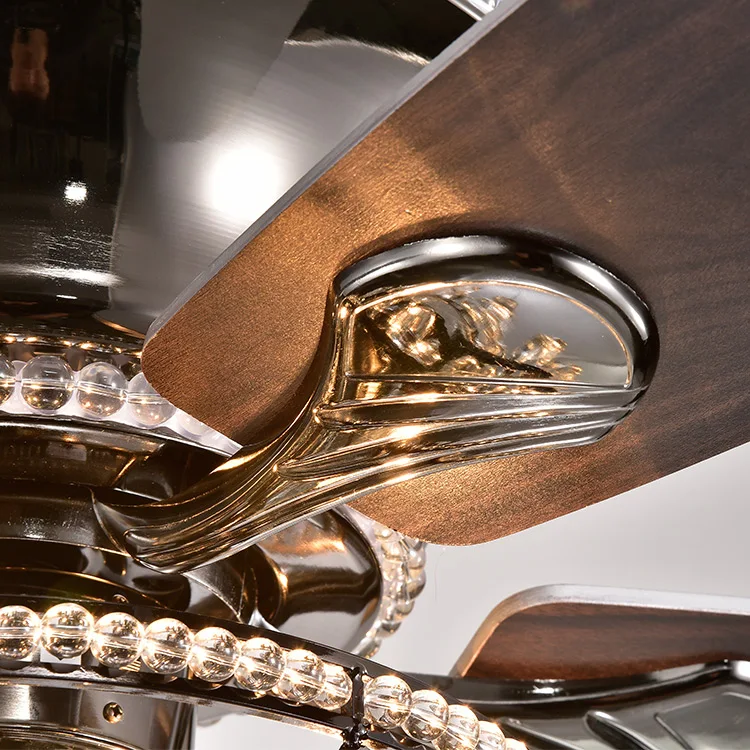 
Saving energy most popular better design crystal ceiling fan LED crystal fan lamp for sale 