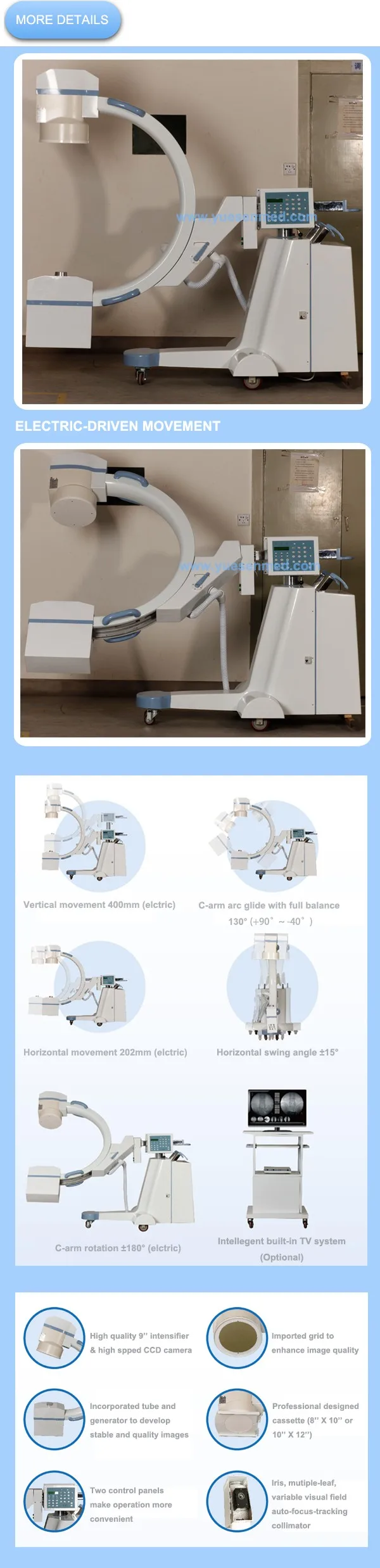02 More Details YSX-C35 YSX-C50 C-arm x ray system