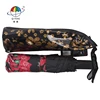QIFENG 8S-3709 8K 21inch Black Rubber packaged Customized 3 folding umbrella with Top-quality and Wind-proof UV protection