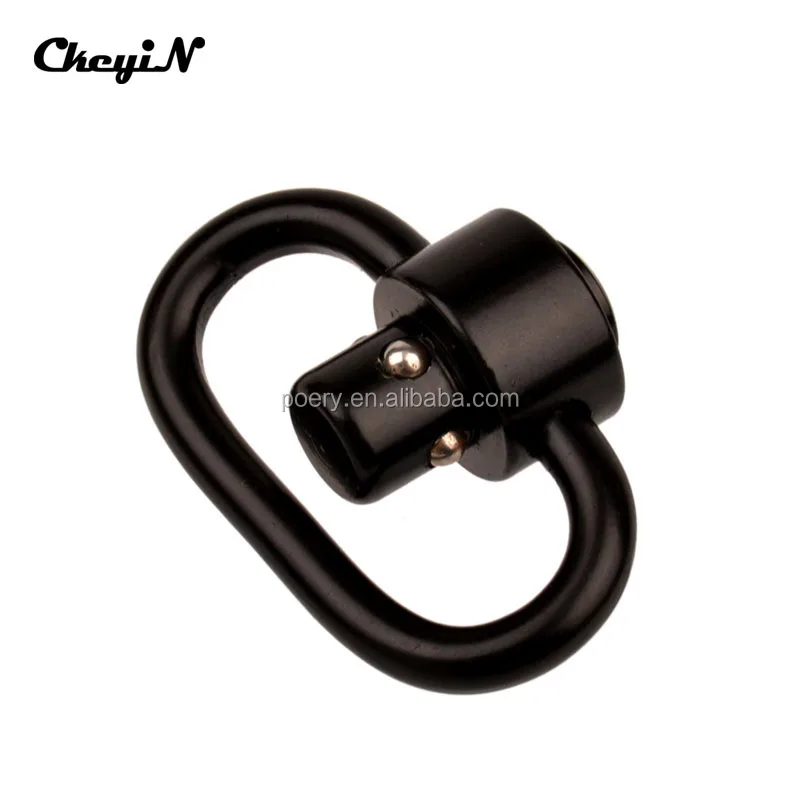 

1.25 Black Steel Heavy Duty Push Button QD Quick Release Sling Swivel SW-13