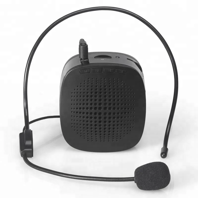 

portable voice amplifier microphone speaker for teaching, Black