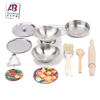 Stainless Steel Kitchen Set baru anak anak desain stainless steel dapur memasak pot set mainan buy dapur mainan set stainless steel kitchen set mainan anak kitchen set mainan product