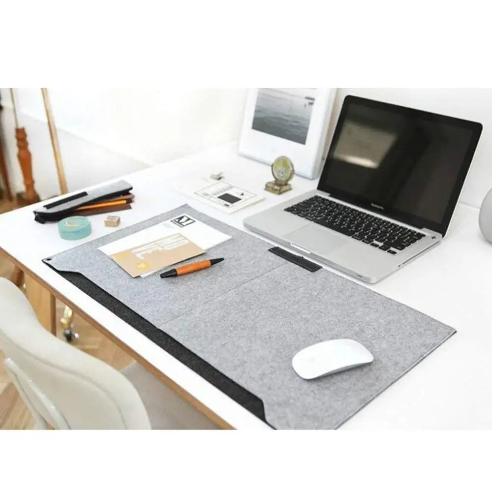 

Wholesale laptop desk mat mouse felt keyboard pad for computer notebook, Gray or custom