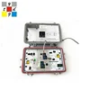 CATV outdoor four outputs optical node with return path and AGC Function silver color