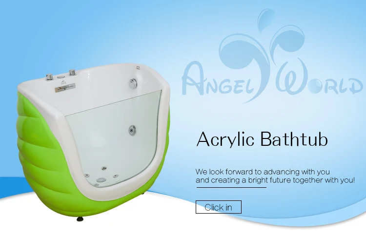 Europe And America New Acrylic Glass Indoor Thermostatic Massage Children Bathtub Independent Baby Spa