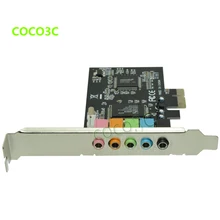 PCI-E 6 channel connector technology true digital 5.1 Sound card CMI8738 chip PCI Express 5.1 stereo audio card