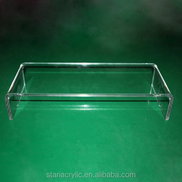 clear plastic tv stand