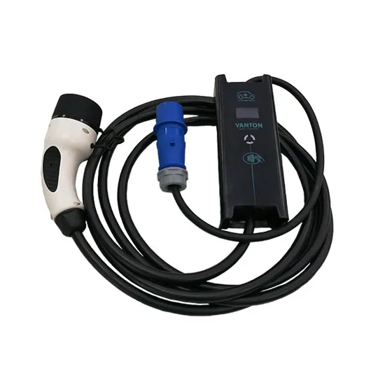 
16A evse J1772 Plug to 2 pin eu schuko plug charging cable mode 2 