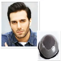 

fashion remy human indian hair piece cheap toupee Golden Hair High Quality Human Hair Men's Toupee