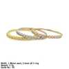 RZQ-R03-SR3 Round Combined Rings in 925 Sterling Silver Jewelry Tiny Design Ring