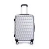 Customize design open new mould code lock spinner 4 wheels full lining 20 24 28 inch abs 3pcs trolley suitcase luggage set