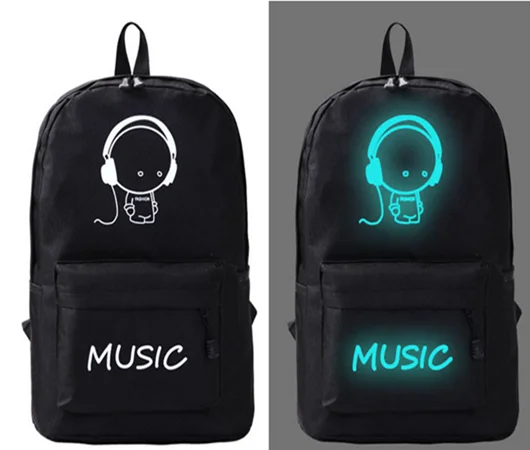 

2017 New Design Night Light Backpack Luminous Printing Backpack Bag, Colors