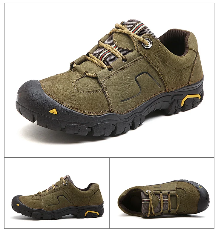 2018 Latest design wholesale custom hiking shoes black leather gym shoes  