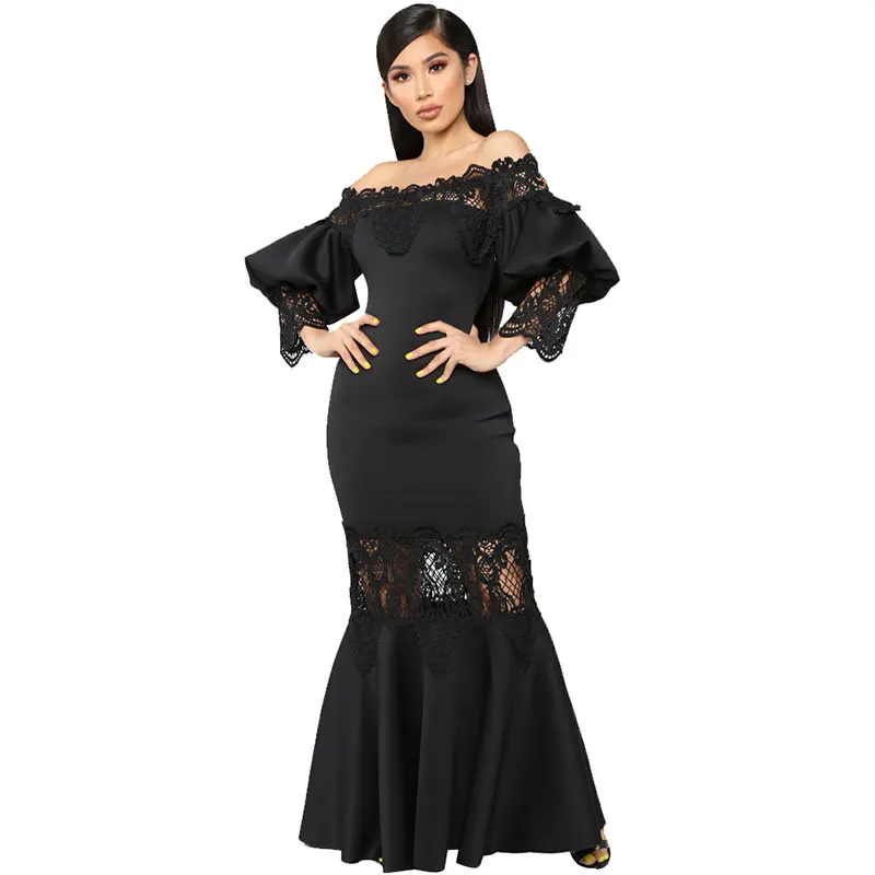

Lady Of The Manor Maxi Dress - Black