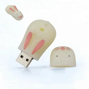 Custom Cartoon Rabbit Shaped Usb Flash Drive