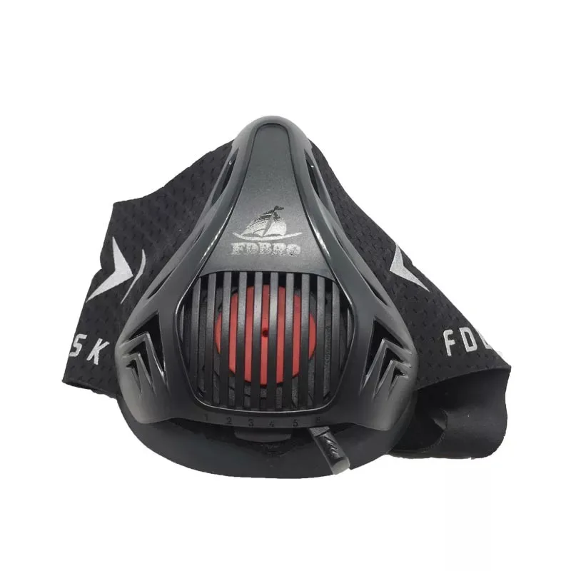 

FDBRO Sports masks style black High Altitude training Conditioning training sport mask 2.0 with box phantom mask, Black;pink;blue ect