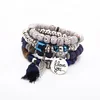 DIY glass seed beads Bohemian Style bracelet for Women Boho Multilayer