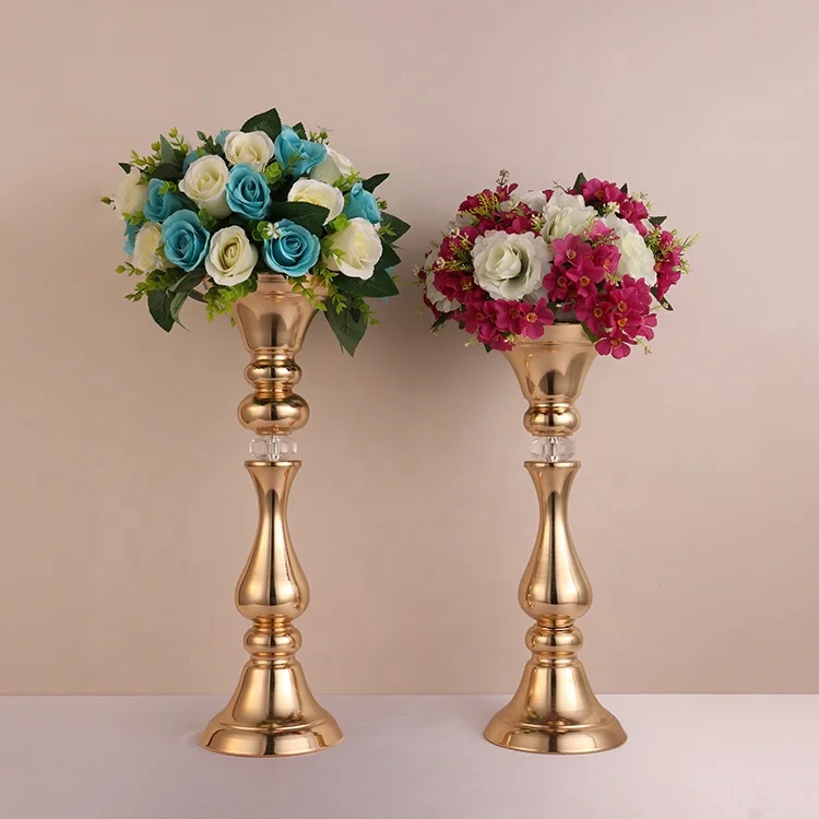 

gold vase for centre pieces wedding decoration, Gold or silver
