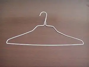 white wire clothes hangers