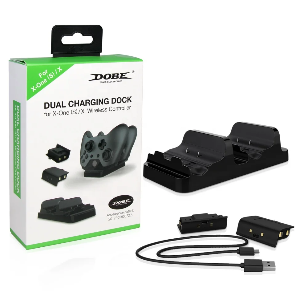 

DOBE TYX-532 Dual Charging Dock Station With 600MAH Battery For Xbox One, Black