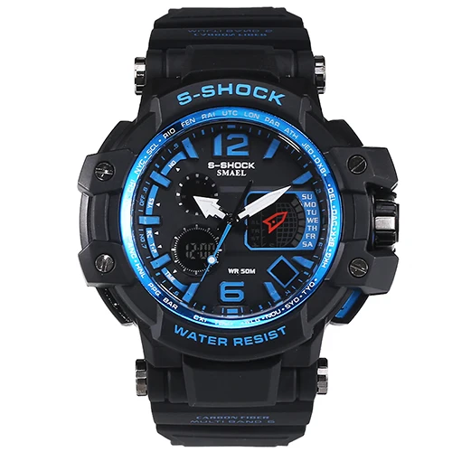 
SMAEL watch in dual display watches men waterproof led sports digital military watch 