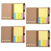 /product-detail/spiral-notebook-kraft-paper-cover-steno-pocket-notepad-with-pen-in-holder-sticky-notes-and-page-marker-index-tabs-flags--60779630810.html
