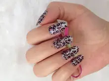 Minx nail sticker styling tools Sexy Leopard Designs 3d Nail Art Gel Sticker Manicure Wraps Decals Diy Decorations Foils Sticker