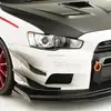 For Evolution EVO 10 Carbon Fiber VRS Style Front Bumper Canard