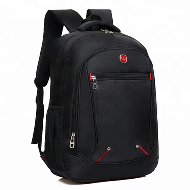 

17 nylon large business waterproof 3 compartment laptop bag backpack mens, Black,blue,green,red,pink