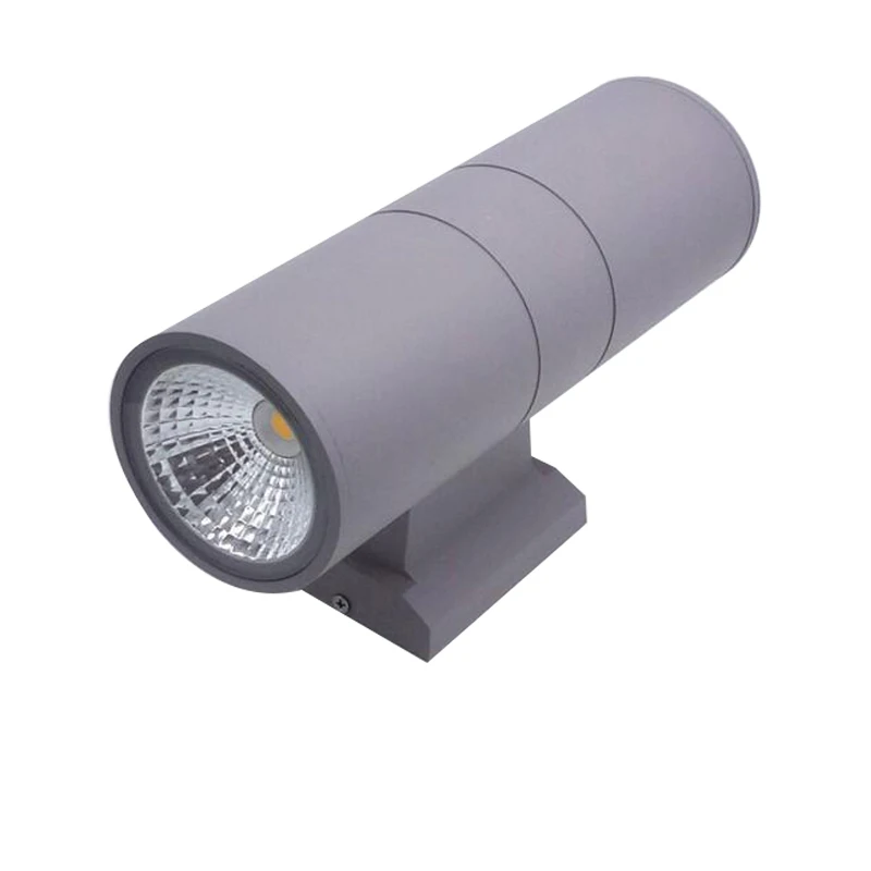 High quality die casting aluminum body grey outdoor ip65 12w led wall light