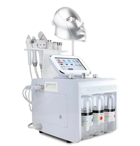 

8 in 1 ho2o2 Portable bubble Radio Frequency oxygen facial Water Oxygen Jet Peeling machine for Facial