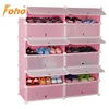 Selectable color DIY plastic shoe cubby storage