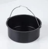 7inch black air fryer bake accessories fried pot