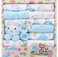 

WIIPU newborn clothes summer baby gift box set baby products newborn baby set 18 pcs for 0- 3 month