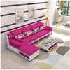 Hot selling modern furniture reclining fabric living room sofa sets