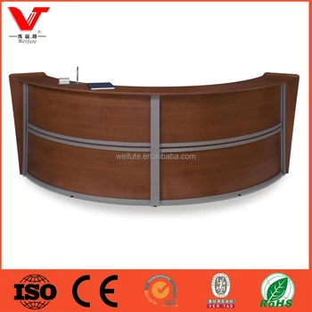 Low Price Silver Frame Reception Desks With Curved Design Buy